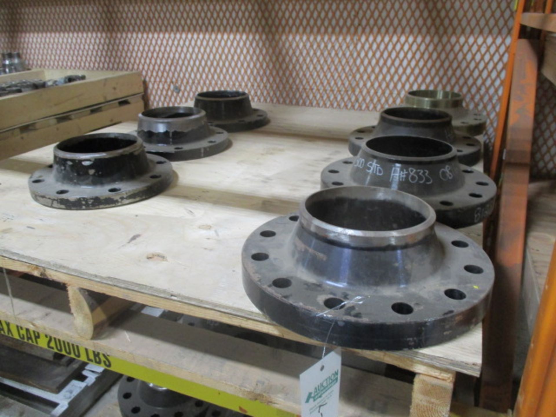 Lot of 7 - 6" X 10" and 6" X 12" flanges