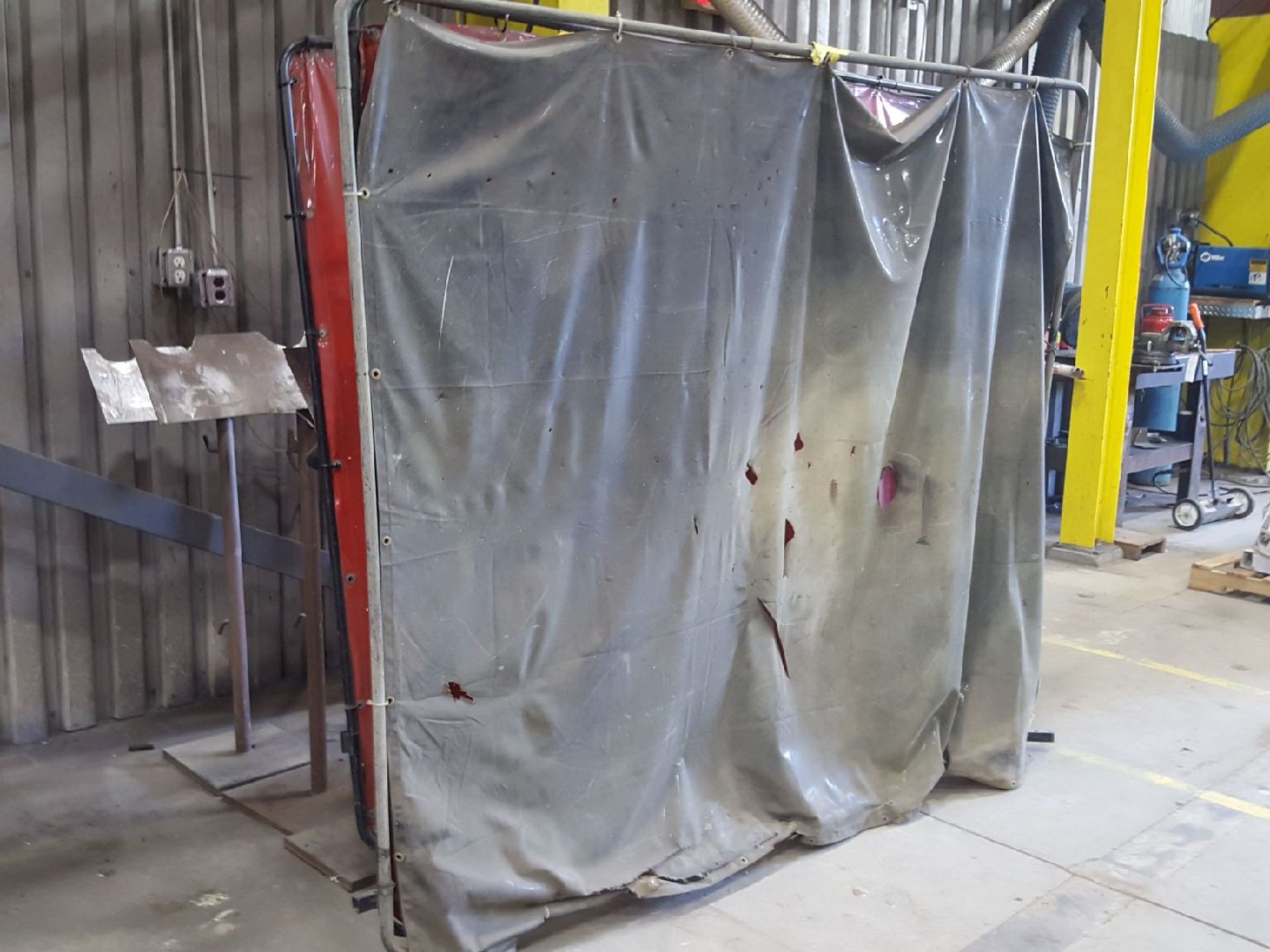 Lot of aprox 11 welding screens 92" x 70" - Image 2 of 2