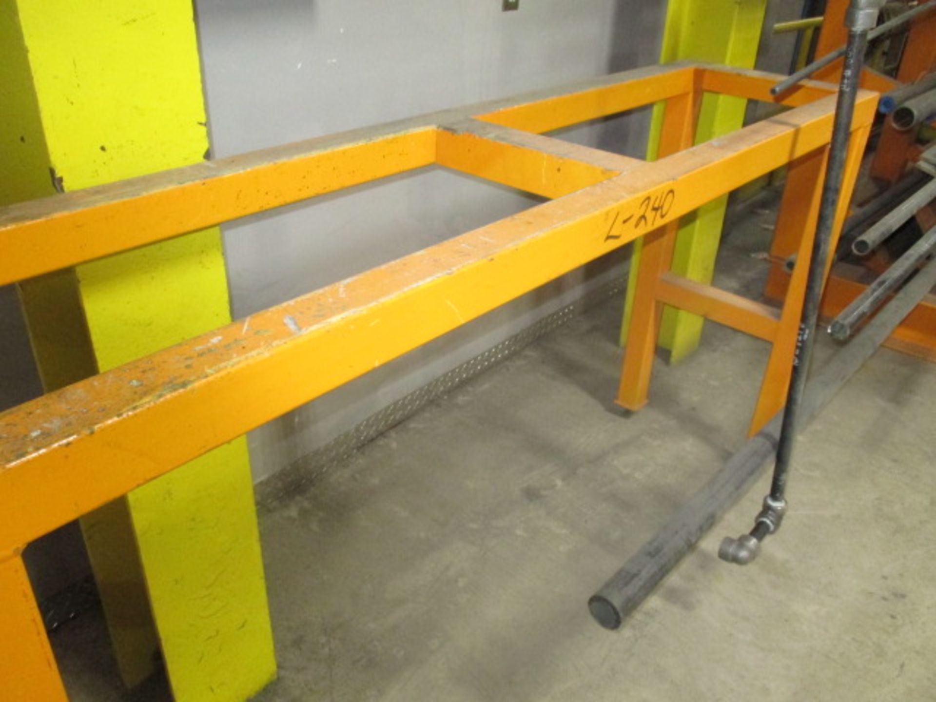Metal Pipe Stand / Pipe 16' Various Diam Pipes and tubing etc Metal Equipment Stand 70" X 18" - Image 3 of 3
