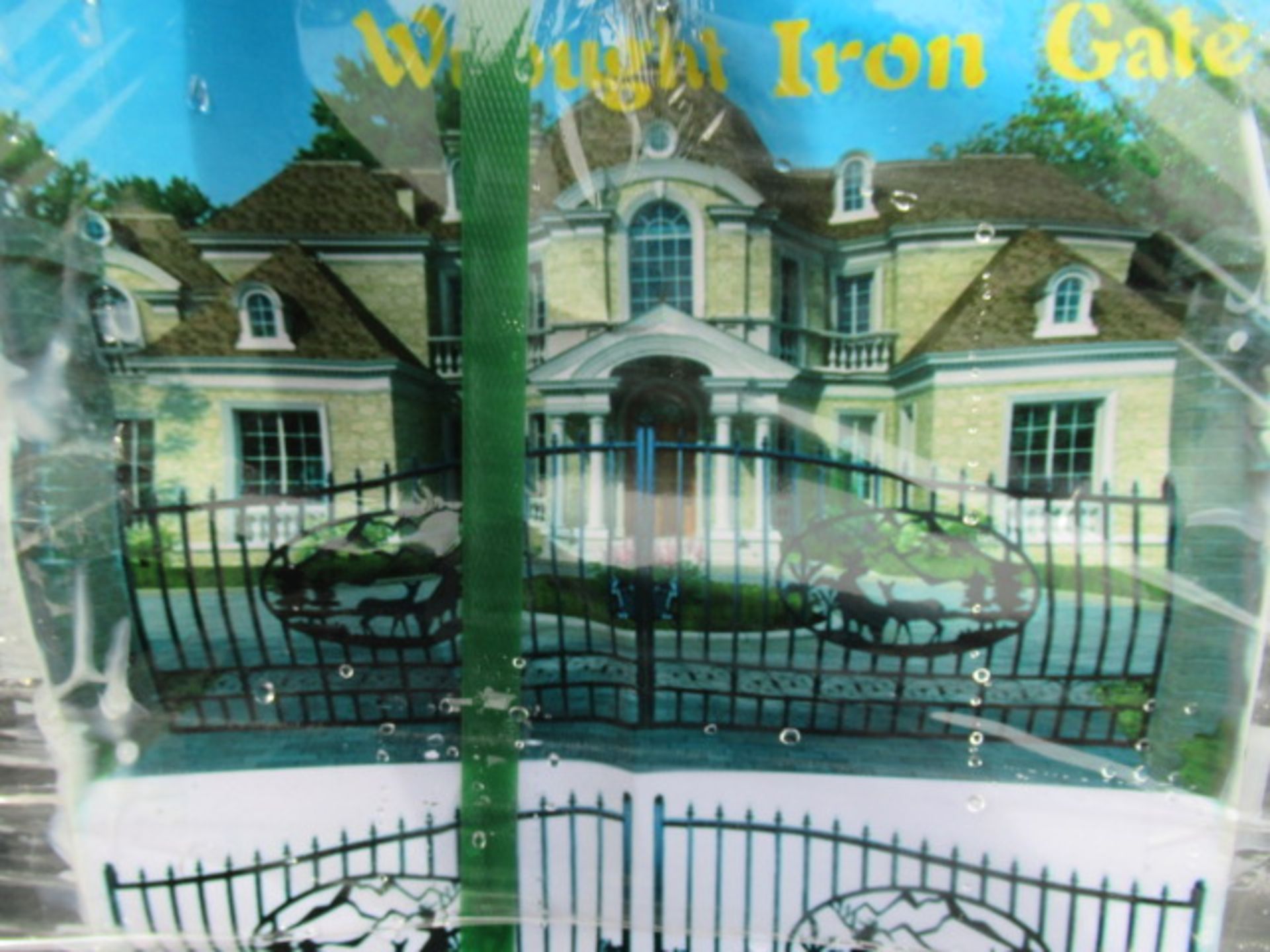 WROUGHT IRON 20FT GATE WITH DEER IMAGE ( SOLD PER SET - UP TO 6 SETS AVAILABLE) - Image 2 of 2