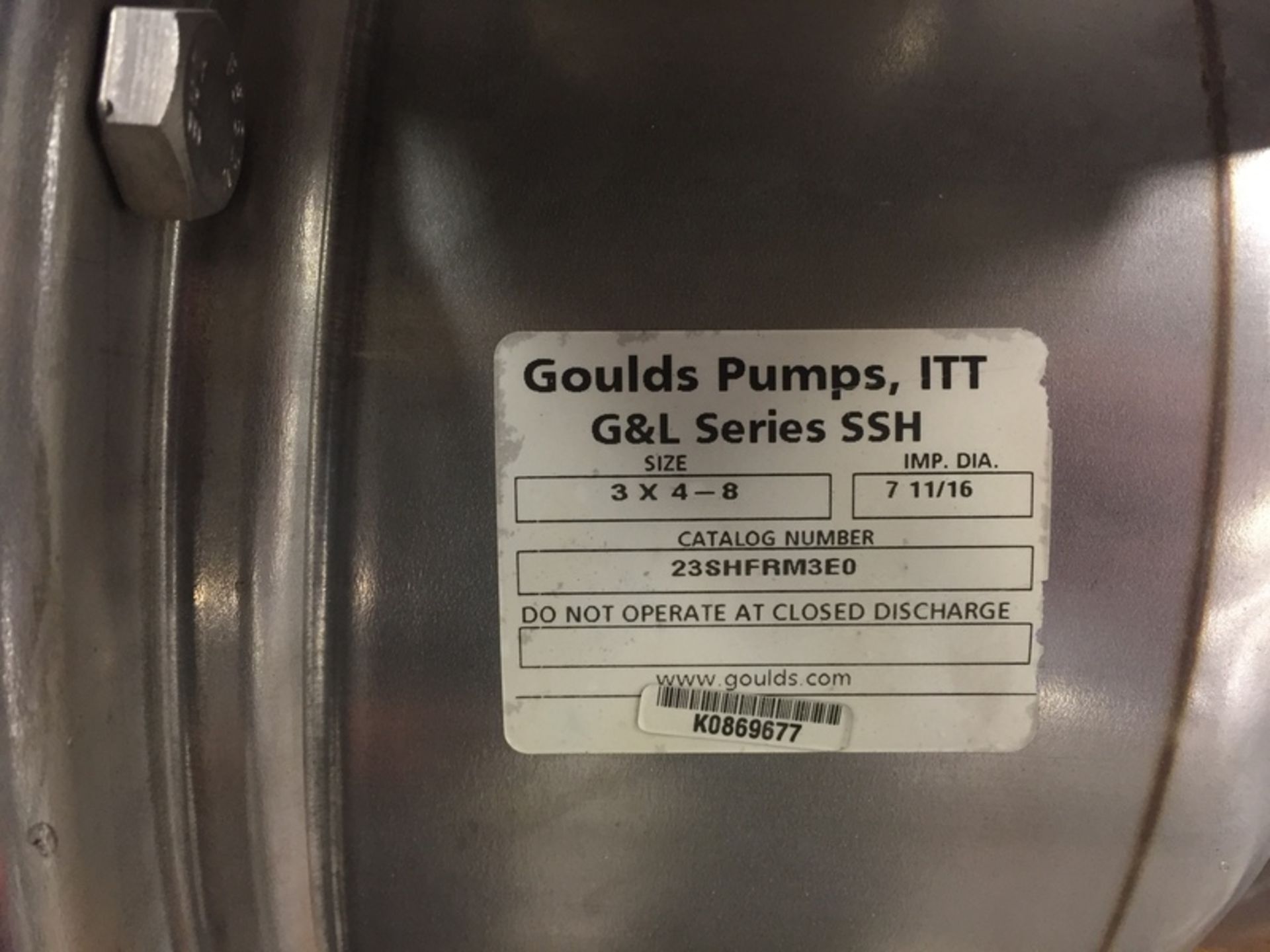 Goulds / Bell and Gossett Water Transfer Pump - Image 2 of 4