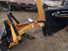 3 point Skid Loader Silt Fence Plow