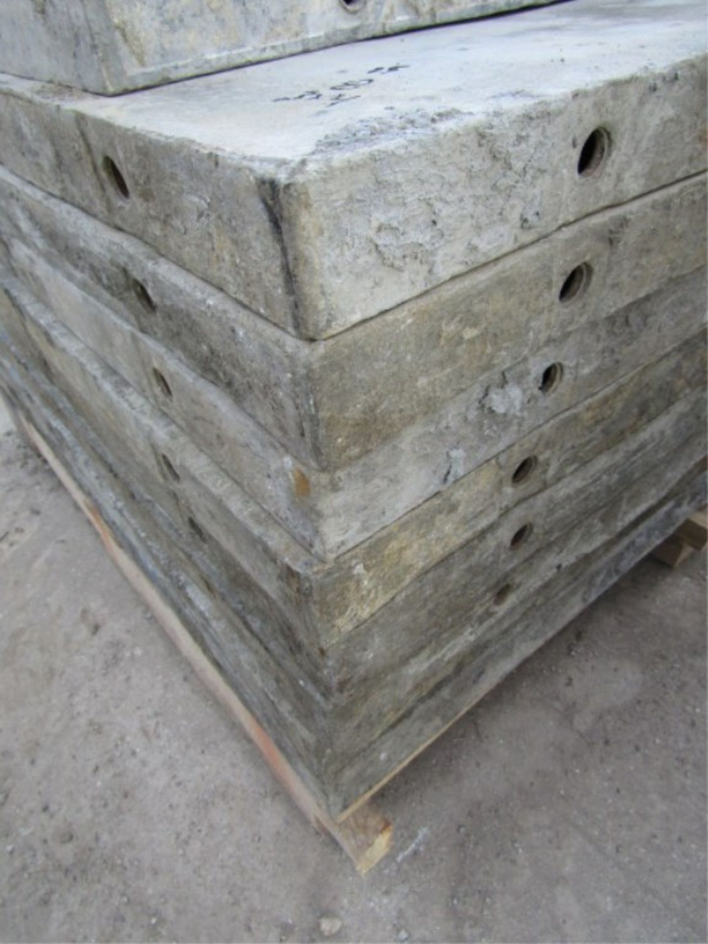 (8) 36" x 4' Western Laydown Concrete Forms, Smooth 6-12 Hole Pattern - Image 2 of 3