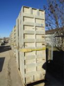 (15) 36" x 9' Western Elite Concrete Forms, Smooth 6-12 Hole Pattern Triple Punch/Gasket Attached