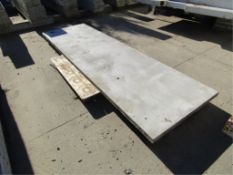 (1) 36" x 10' Wall-Ties/Precise Concrete Forms, Attached Hardware Smooth 6-12 Hole Pattern