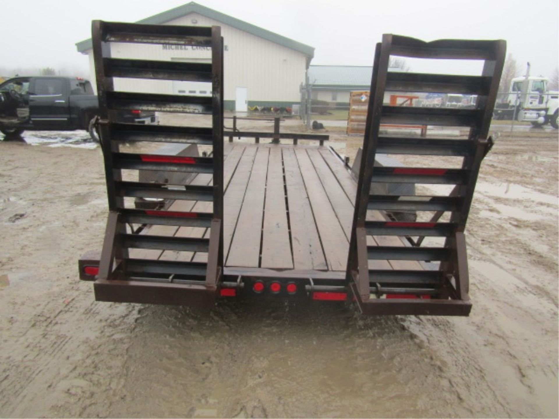 '99 Trotter Flatbed Trailer w/Ramps, Vin#082699, 80' x 18', additional $25.00 title fee - Image 7 of 9