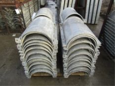 (60) 2' x 14" Aluminum Columns Wall-Ties, Concrete Forms