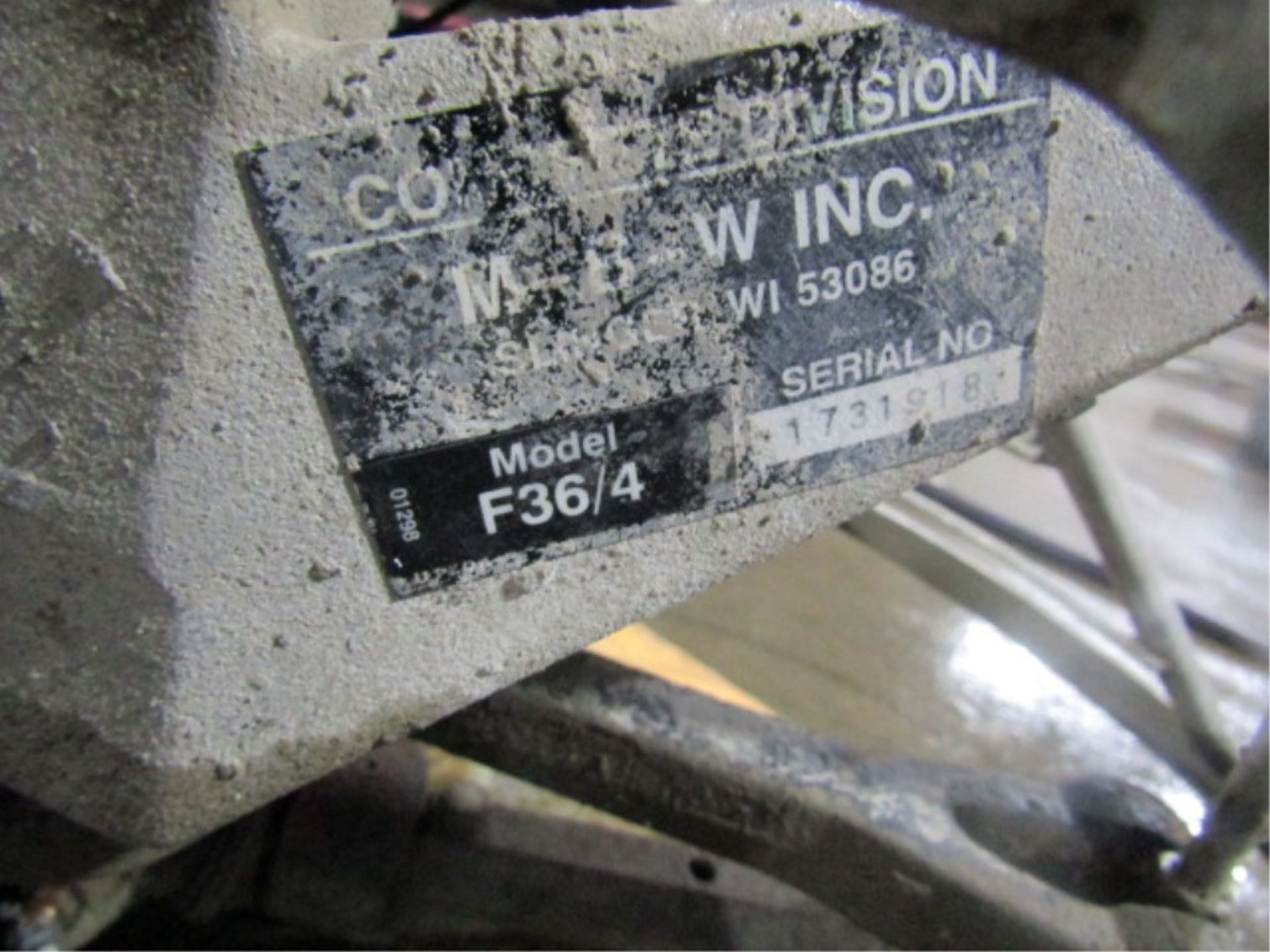 MBW F36/4 Concrete Power Trowel, Honda GX160 5.5, Serial #1731918 - Image 4 of 5