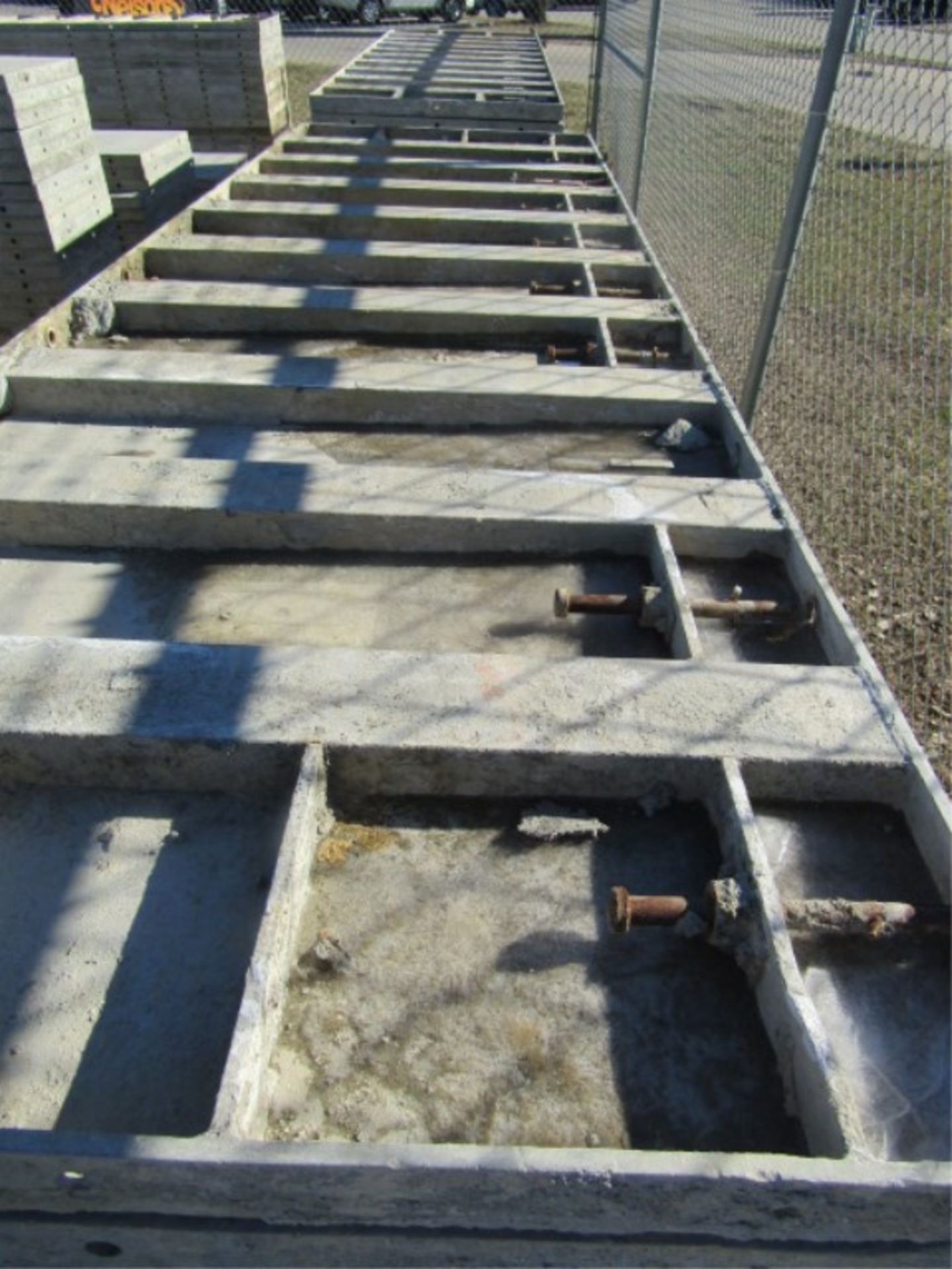 (20) 36" x 10' Wall-Ties/Precise Concrete Forms, Attached Hardware Smooth 6-12 Hole Pattern - Image 2 of 3