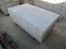 (10) 36" x 5' Wall-Ties Concrete Forms, Smooth 6-12 Hole Pattern