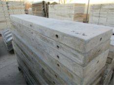 (4) 9" x 4' Western Concrete Forms, Smooth 6-12 Hole Pattern