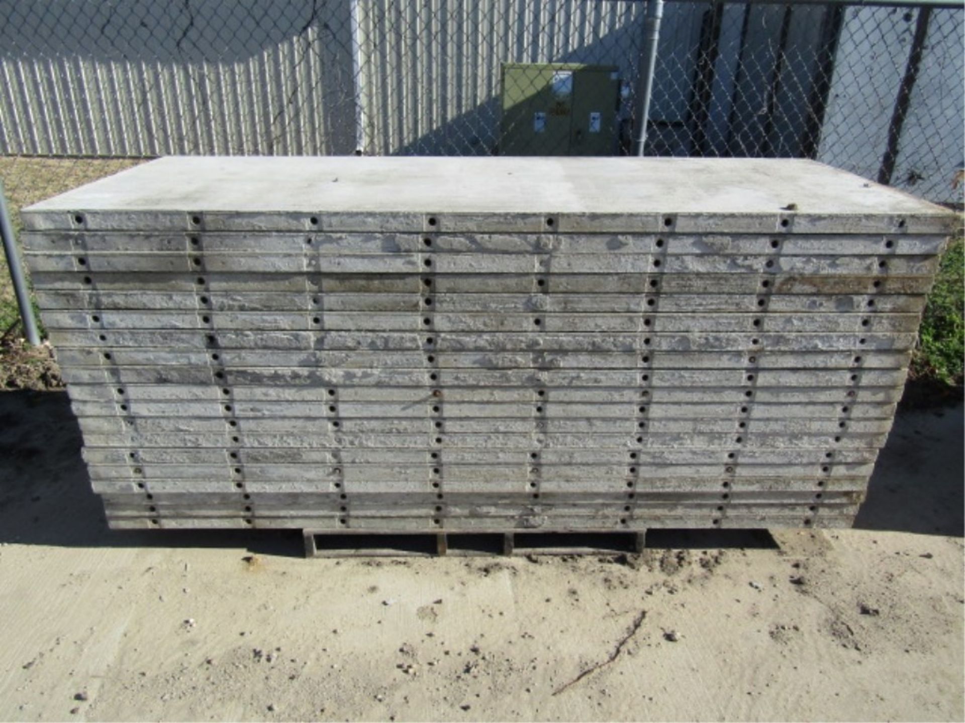 (19) 36" x 8' Western Concrete Forms, Smooth 6-12 Hole Pattern Single Punch/Gasket Attached - Image 2 of 3
