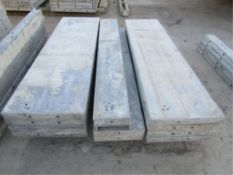 (2) 12" x 5'; (2) 8" x 5' Wall-Ties Concrete Forms, Smooth 6-12 Hole Pattern