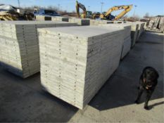 (20) 36" x 7' Wall-Ties Concrete Forms, Smooth 6-12 Hole Pattern