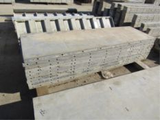 (9) 28" x 8' Western Concrete Forms, Smooth 6-12 Hole Pattern