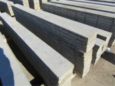 (14) 8" x 9' Wall-Ties Fillers Concrete Forms, Smooth 6-12 Hole Pattern