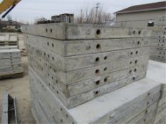 (6) 28" x 2' Wall-Tie Cap Concrete Forms, Smooth 6-12 Hole Pattern