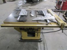 Powermatic with 7' Acur-Fence, Model #72-TA-Saw, Serial #0210072099, 5 hp 230V