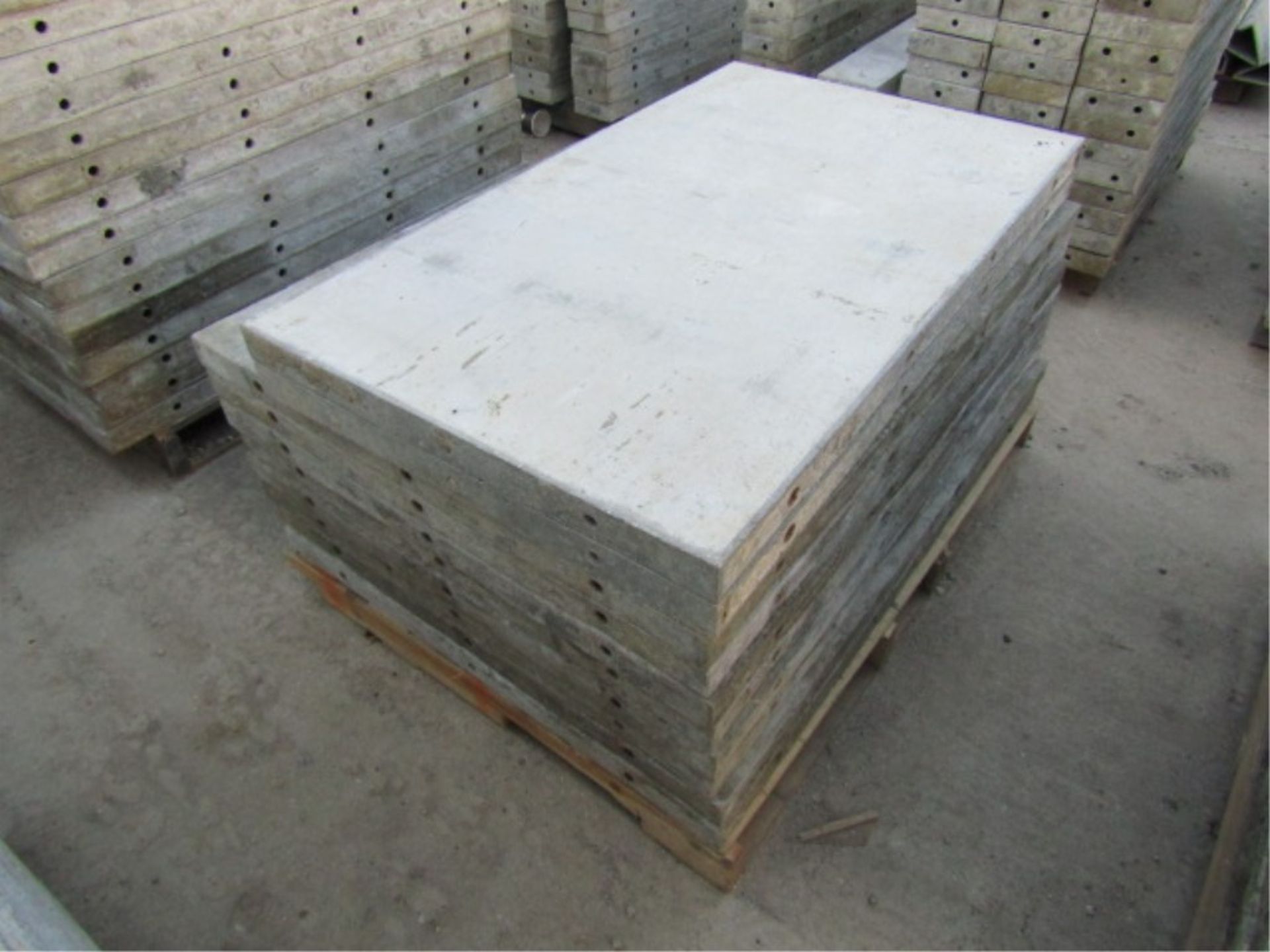 (8) 36" x 4' Western Laydown Concrete Forms, Smooth 6-12 Hole Pattern