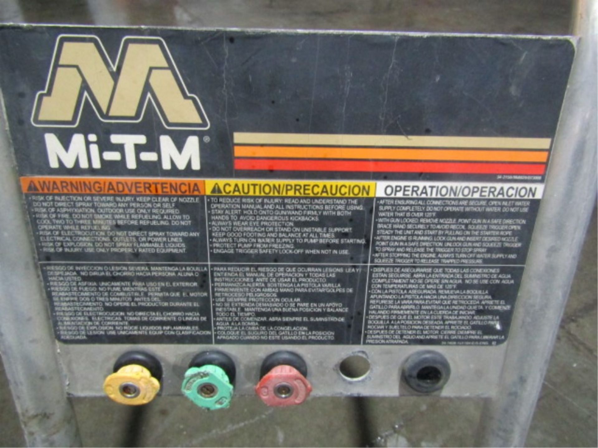 MTM CA-3504-0M4B Pressure Washer, Honda GX390, 3500 PSI, Serial #10536812 - Image 3 of 7