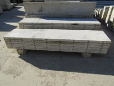 (4) 24" x 8' Western Concrete Forms, Smooth 6-12 Hole Pattern