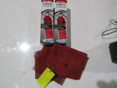 (2) Fire Extengishers & Magnetic Red Flags