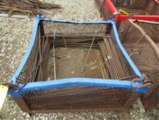 Material Basket 3'6" Square with Rebar