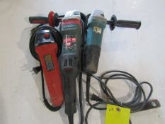 (3) Angle Grinders -Hilti AG450-7, Makita &, Metabo