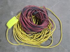 (2) 110 Extension Cords - Yellow & Red