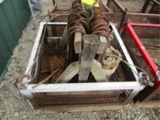 Material Basket 3'6" Square with Rebar & Wood