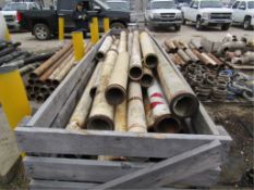 Wooden Crate Pump Pipe Various Sizes Used