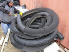 Pile of 6" Perforated Drain Hose