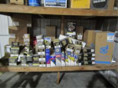 Complete Shelf of Misc. - Filters, Oil, Lube, Assorted Filters, Oil/Air/Fuel/Lube, Napa,