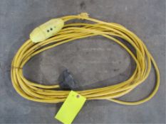 3 way Extension Cord - Yellow