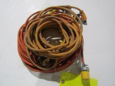 (3) 110 Extension Cords - Orange & Red Orange