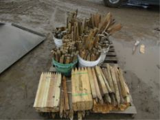 Pallet of Wooden Stakes