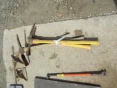 (3) Pick Axe, (2) with Fiberglass Handles, Located in Wildwood, MO