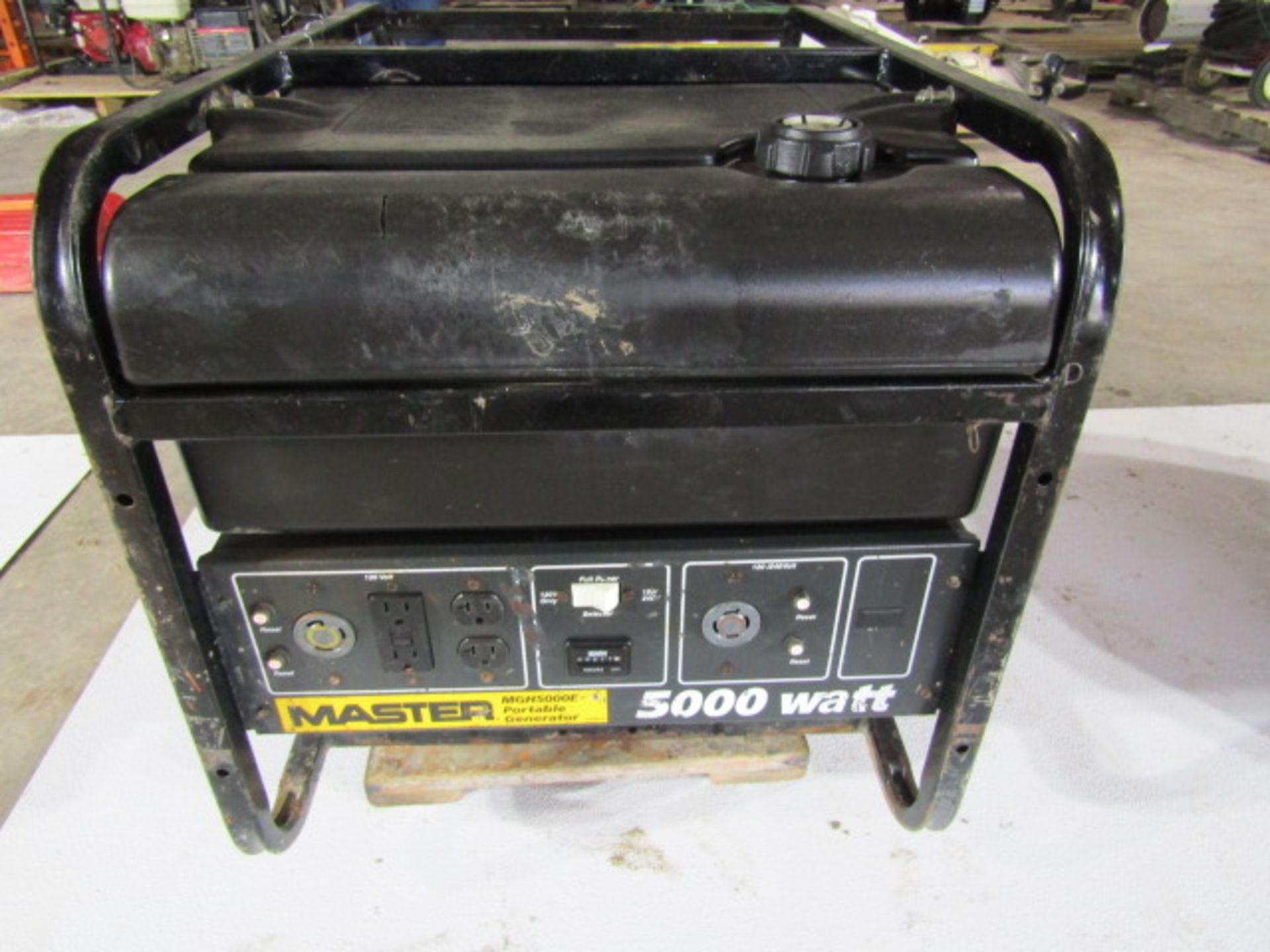 Master 5000 Generator, Model # MGH5000E, Serial # MPO7001G5, 3600 RPM, 120/240 Volt, Located in - Image 3 of 4