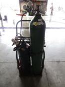 Acetylene & Oxygen Tank Cart with Hose, No Tanks, Located in Hopkinton, IA