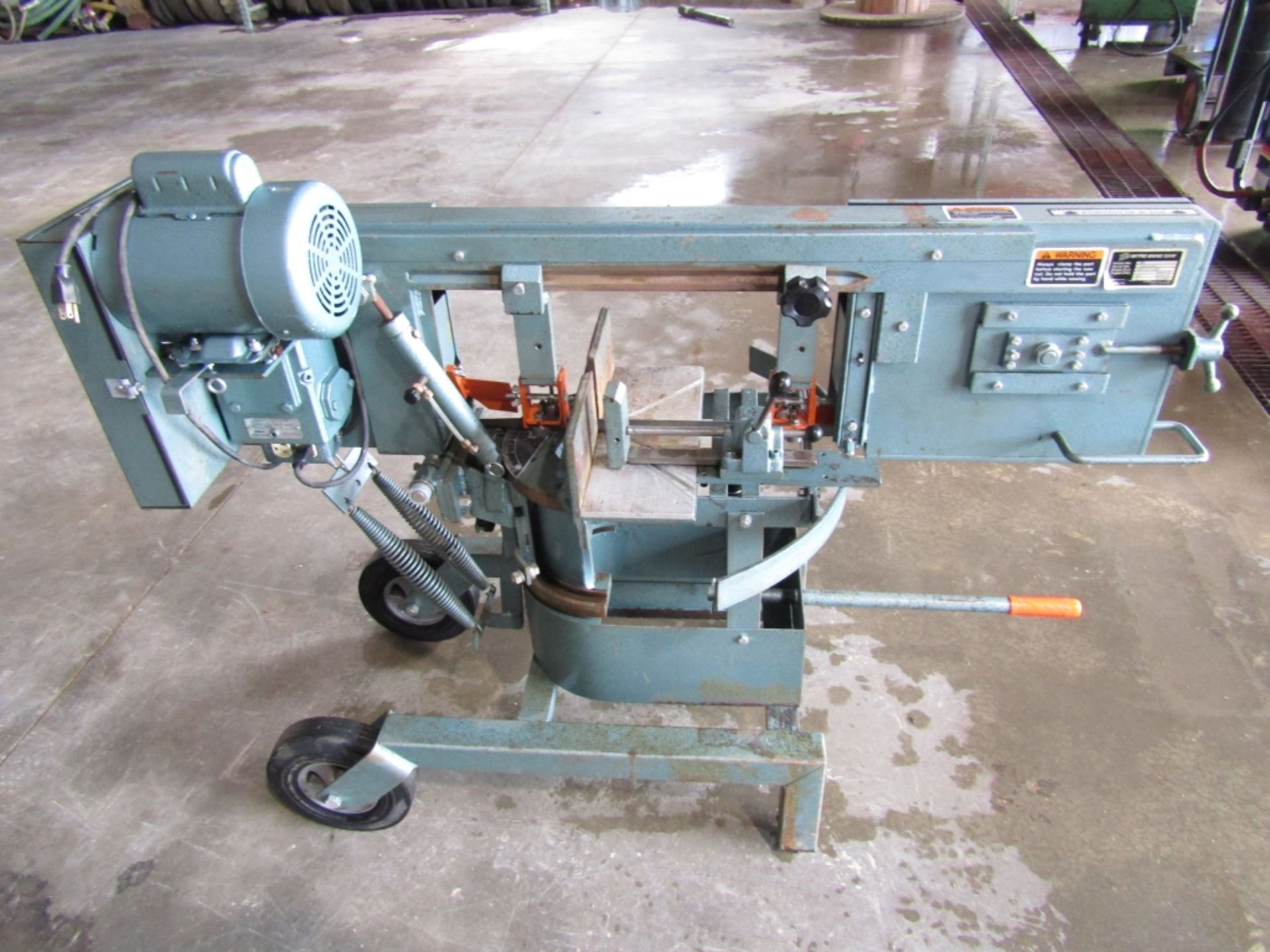 Ellis Mitre Band Saw, Model # 1600, Serial # 16007320, Blade Size 10" x 1" x .035, Cuts 7" @ 45 - Image 2 of 4