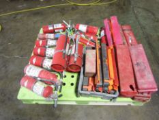 (15) Fire Extinguishers & (10) Triangle Flare Kits, Located in Mt. Pleasant, IA