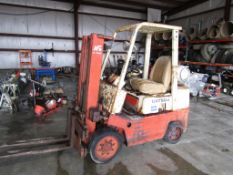 Datsun 5000, Model # CPF02 Forklift, 4800# , Side Shift, 2 Stage, Unknown Hours, LP without tanks,