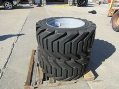(2) New Outrigger Foam Filled Tire & Rim, 18 - 625 NHS, 16 Ply, 11" Center, 11 Bolt Pattern, Located