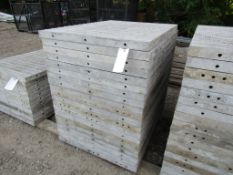 (20) 36"x4' Wall-Tie Aluminum Concrete Forms Vertibrick 6-12 Hole Pattern