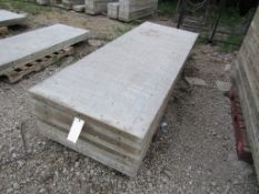 (8) 36"x8' Symons/Wall-Tie Aluminum Concrete Forms Vertibrick 6-12 Hole Pattern