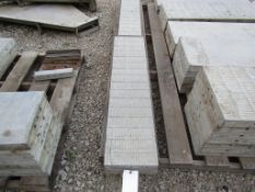 (2) 11"x4' Wall-Tie Aluminum Concrete Forms Vertibrick 6-12 Hole Pattern