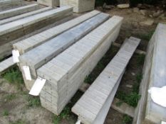 (9) 9"x8' Symons/Wall-Tie Aluminum Concrete Forms Vertibrick 6-12 Hole Pattern