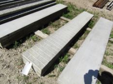 (4) 14"x8' Symons/Wall-Tie Aluminum Concrete Forms Vertibrick 6-12 Hole Pattern