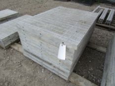 (11) 36"x4' Wall-Tie Aluminum Concrete Forms Vertibrick 6-12 Hole Pattern