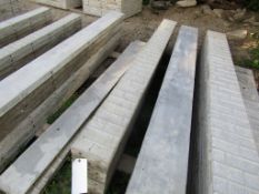 (2) 8"x8' Symons/Wall-Tie Aluminum Concrete Forms (1) Vertibrick & (1) Smooth 6-12 Hole Pattern